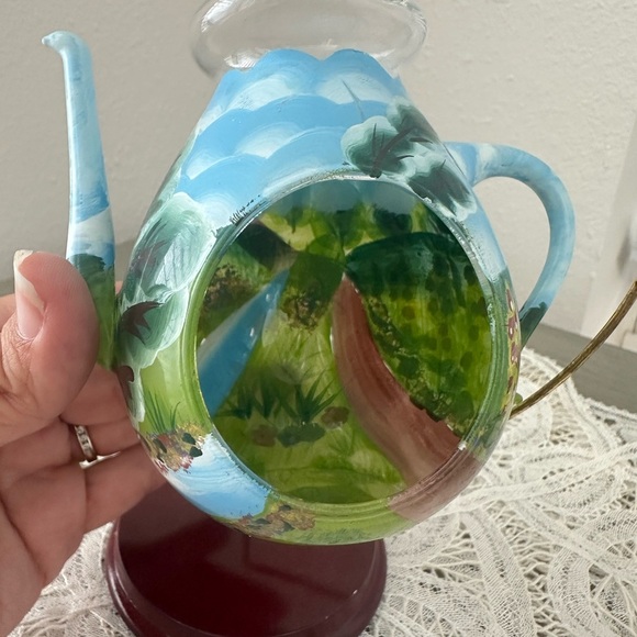 Unique Hand painted Teapot Charming Decor - Picture 3 of 3